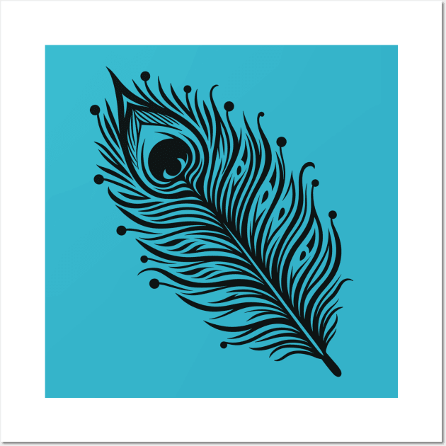 Peacock Feather Wall Art by KayBee Gift Shop